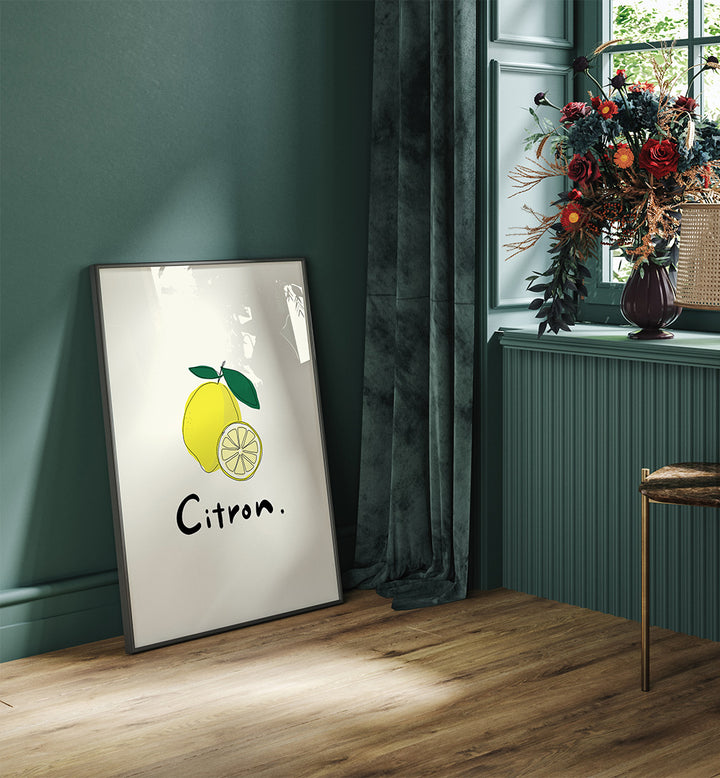 MODERN FRENCH FRUITS - CITRON , KITCHEN POSTERS