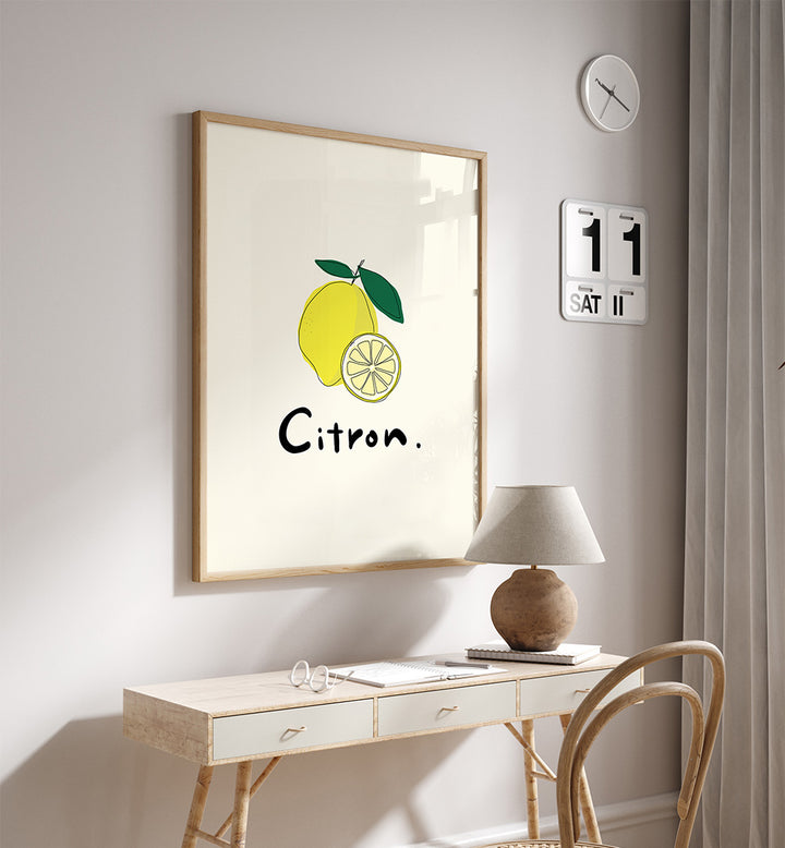 MODERN FRENCH FRUITS - CITRON , KITCHEN POSTERS