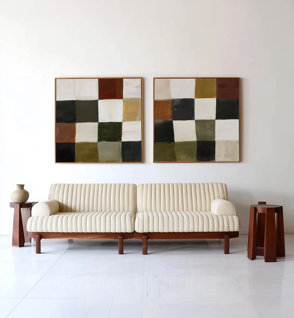 MODERN GROVE, SET OF 2 PAINTINGS