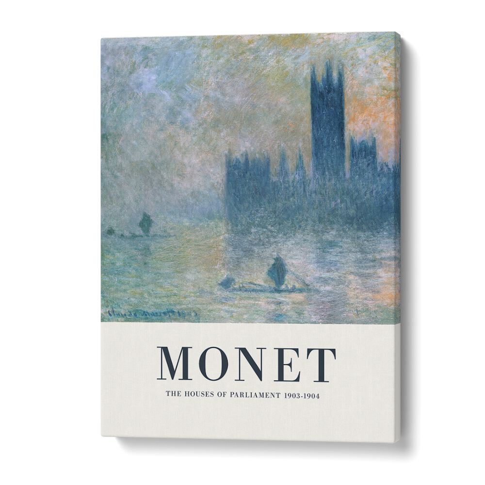 Monet's London Symphony Houses Of Parliament, 1903-1904 Claude Monet art painting Artwork in Gallery Wrap