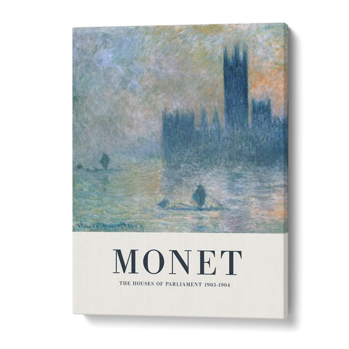 Monet's London Symphony Houses Of Parliament, 1903-1904 Claude Monet art painting Artwork in Gallery Wrap