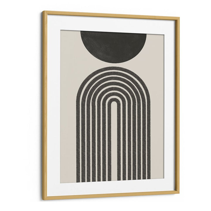 MONOCHROME CURVE FRAMED ART