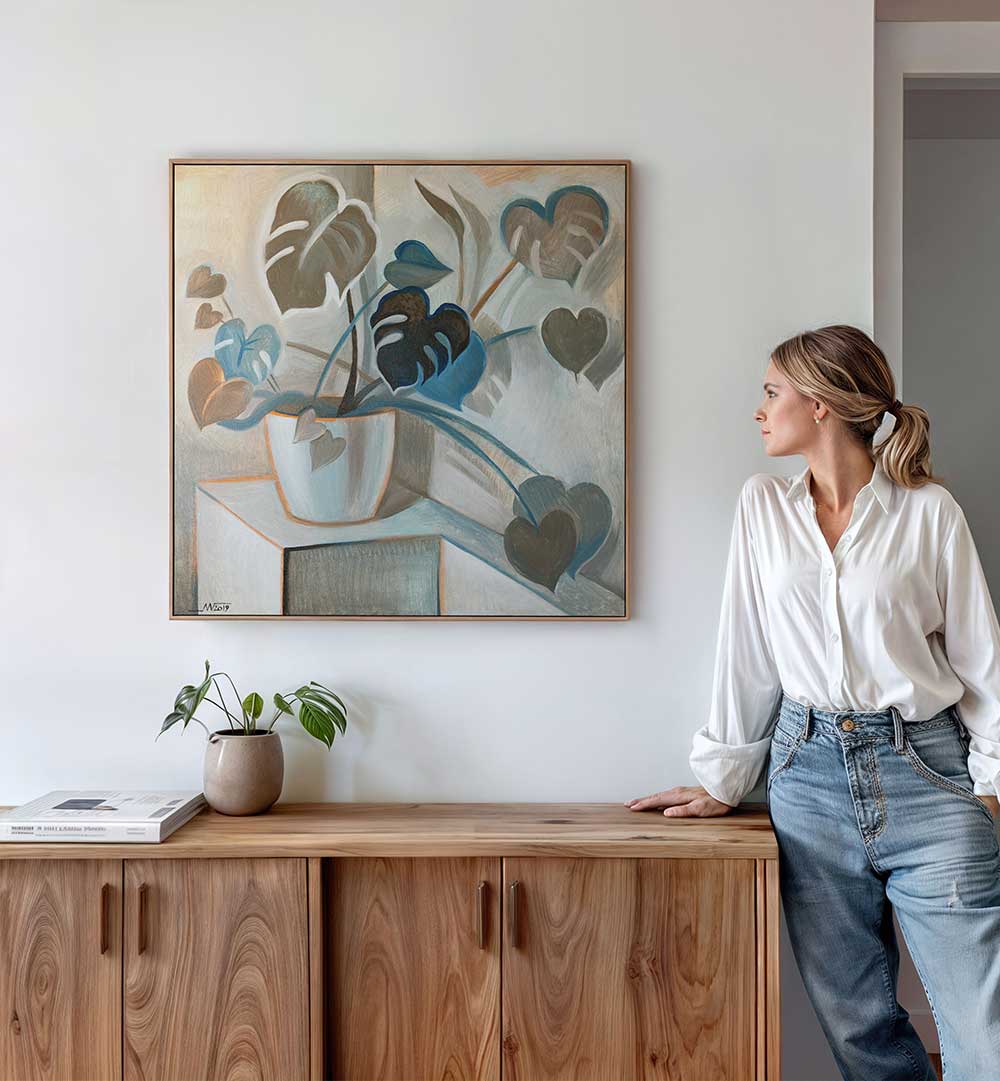 MONSTERA , RETRO ART