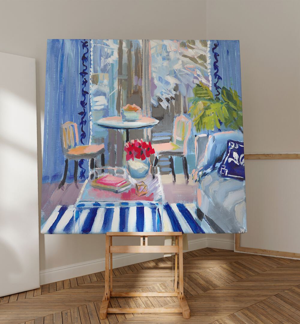Elevate your decor with MOODY BLUES, BAR & CAFE ART, capturing the essence of trendy cafés and cozy bars.