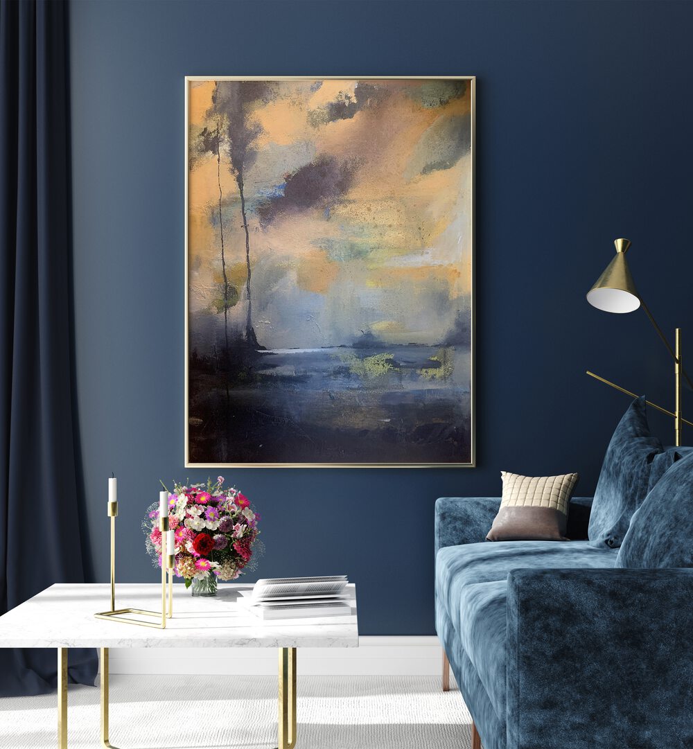 Beautiful MOODY SKY, ABSTRACT PAINTINGS enhance your space with vibrant colors and emotional depth, perfect for any decor.