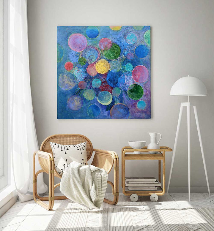 MOON BLOOMS , ABSTRACT PAINTINGS