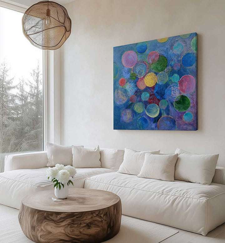 MOON BLOOMS , ABSTRACT PAINTINGS