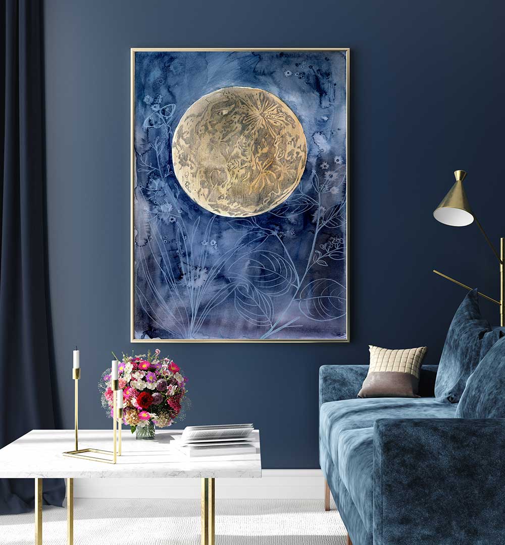MOON GARDEN SMALL , LANDSCAPE PAINTINGS