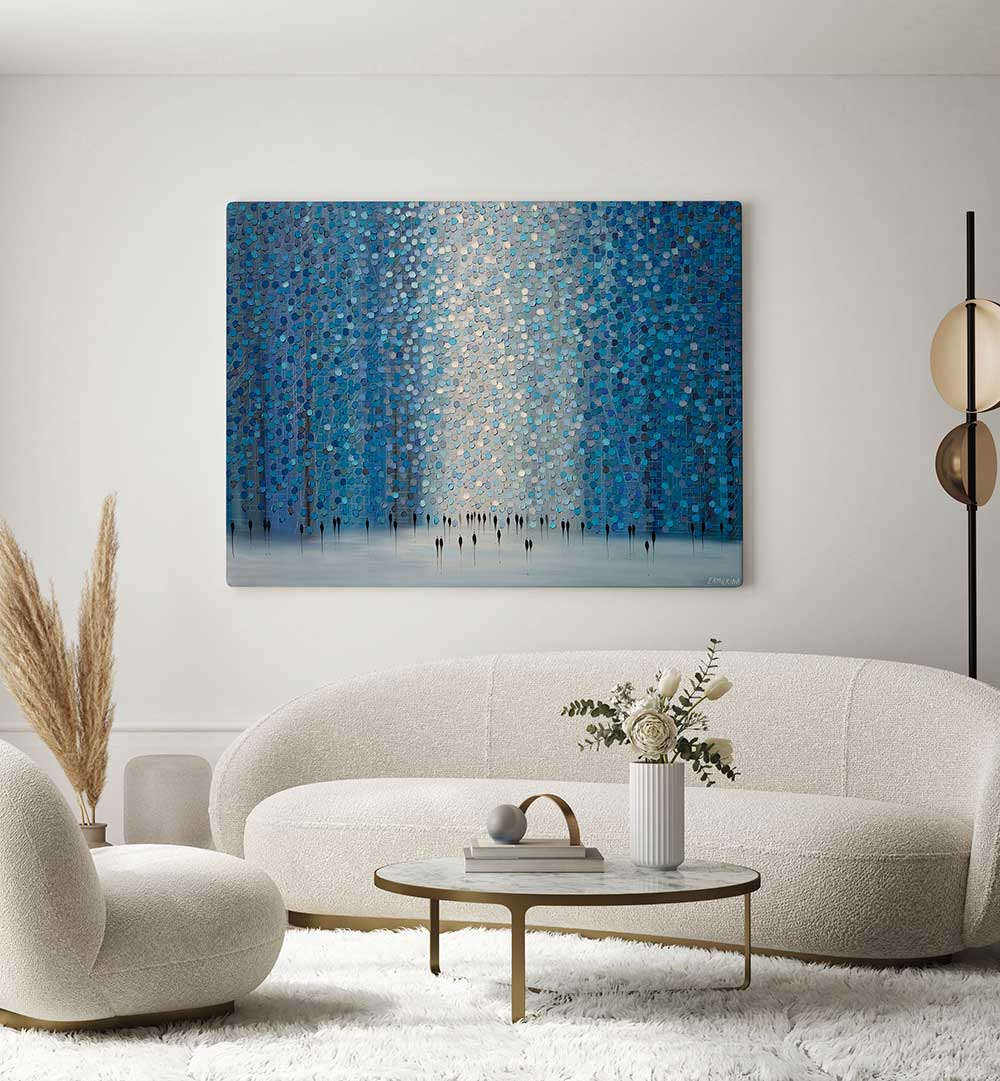 MOONLIHJT WALK , MODERN IMPRESSIONISM PAINTINGS