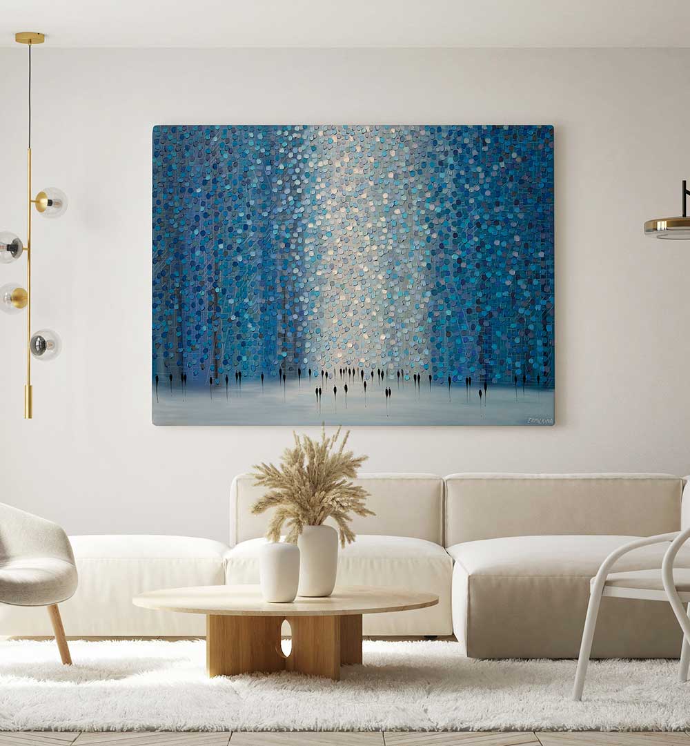 MOONLIHJT WALK , MODERN IMPRESSIONISM PAINTINGS