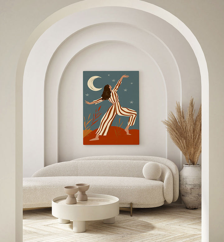 MOONLIT DANCE , PORTRAITS & FIGURATIVE ILLUSTRATIONS