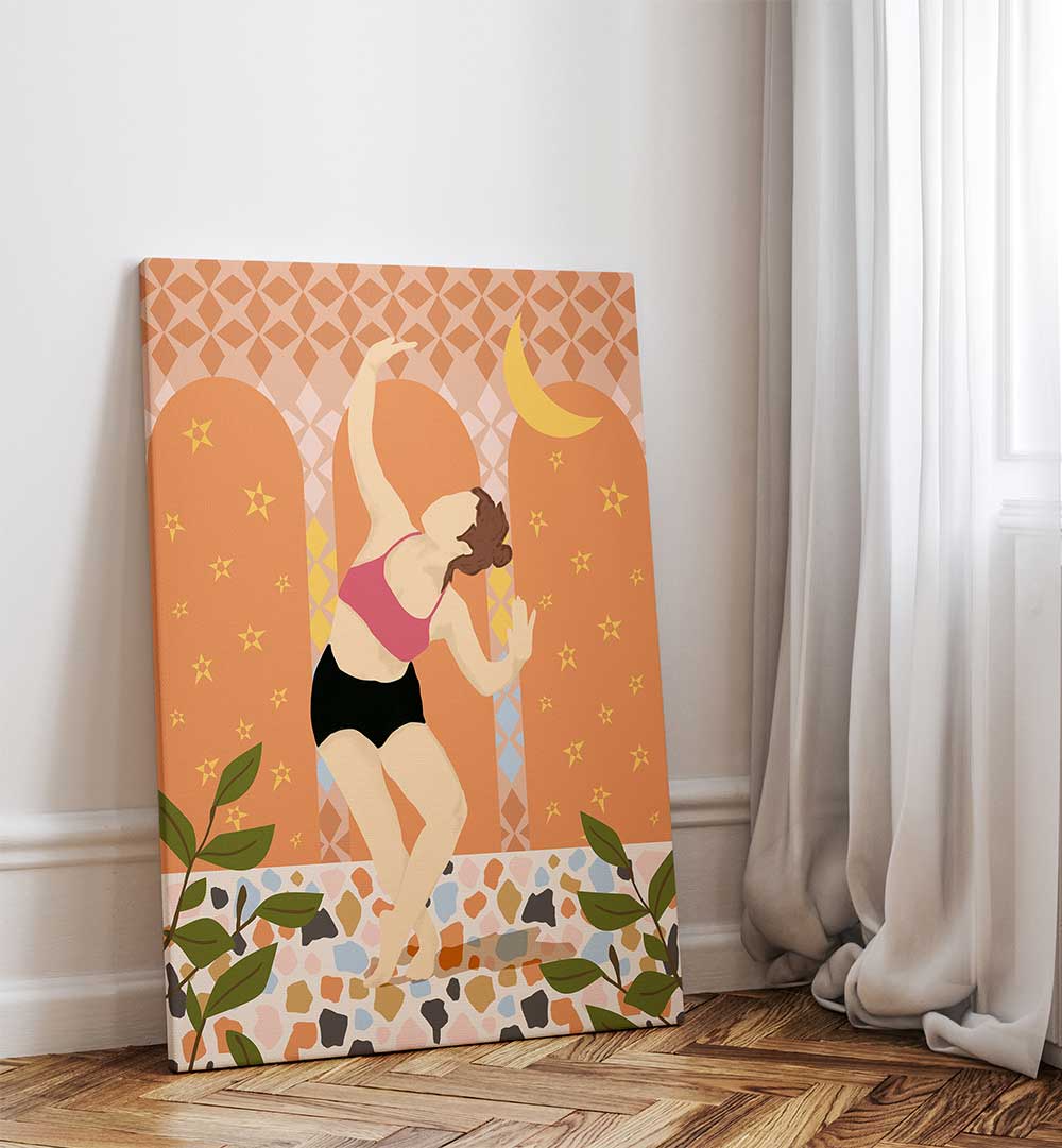 MOONLIT DANCE , PORTRAITS & FIGURATIVE ILLUSTRATIONS