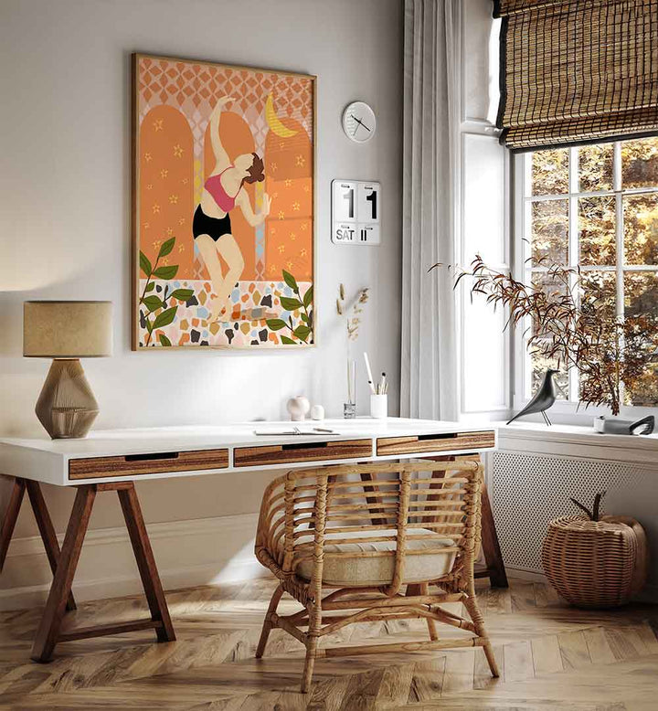 MOONLIT DANCE , PORTRAITS & FIGURATIVE ILLUSTRATIONS