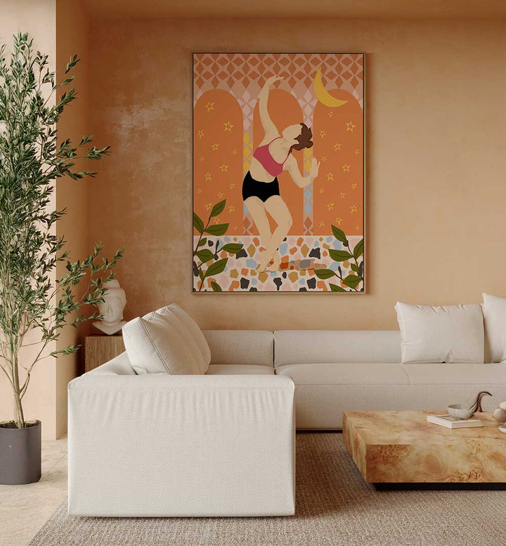 MOONLIT DANCE , PORTRAITS & FIGURATIVE ILLUSTRATIONS