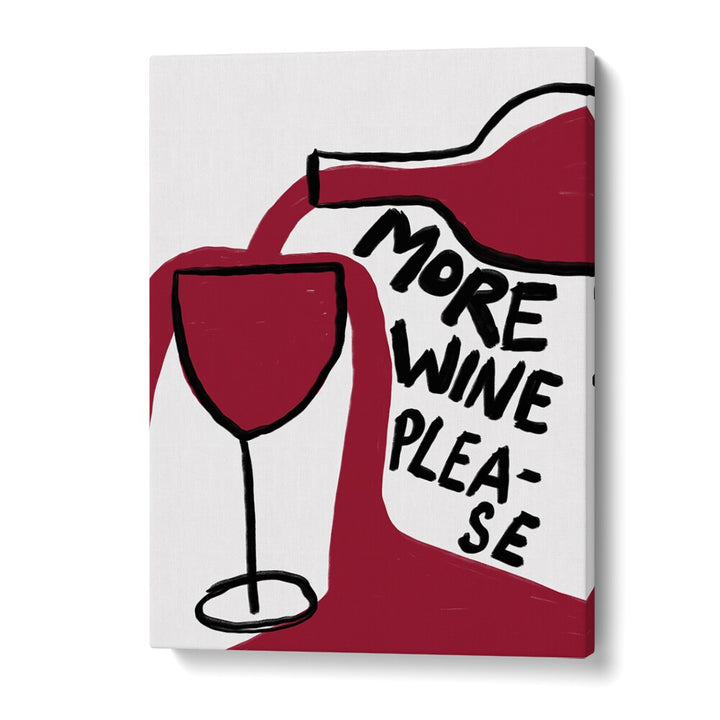 More Wine Please Bar & Cafe Artwork in Gallery Wrap