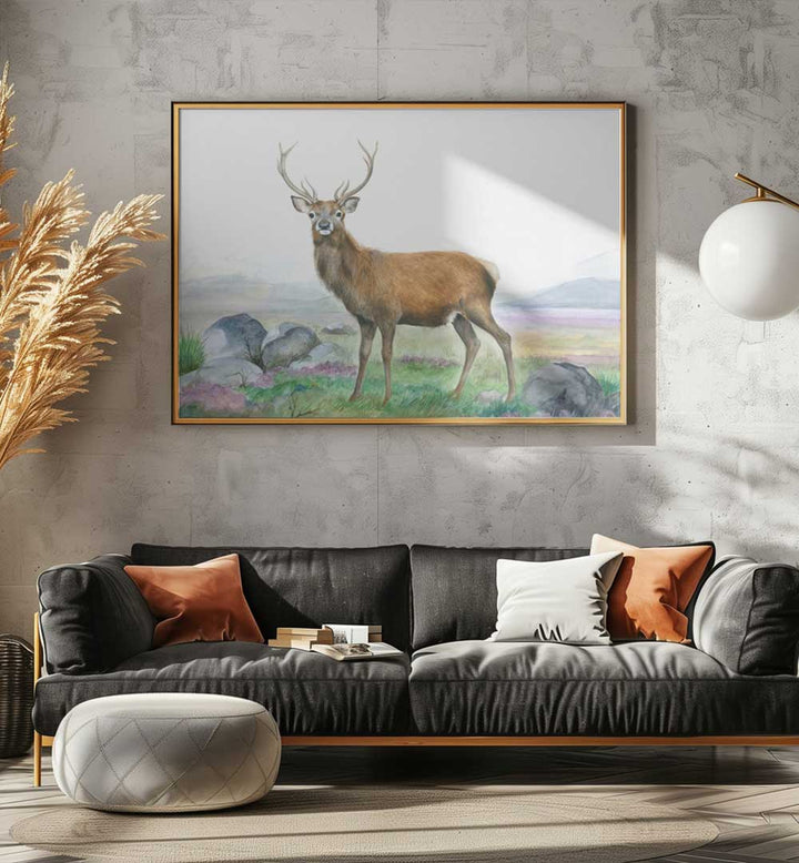 MORELAND STAG , ANIMAL PAINTINGS