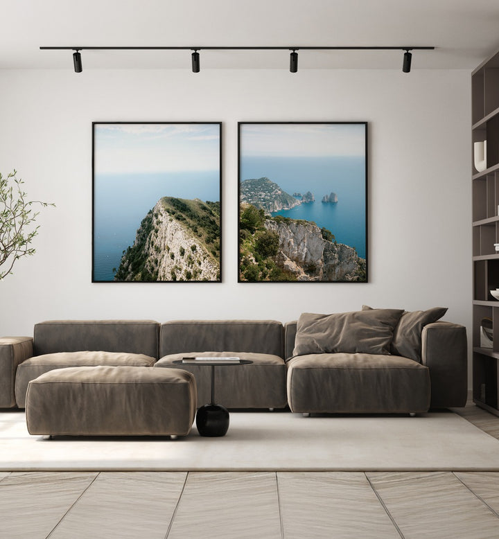 MOUNTAINS RIDGE SET , SET OF 2 PAINTINGS