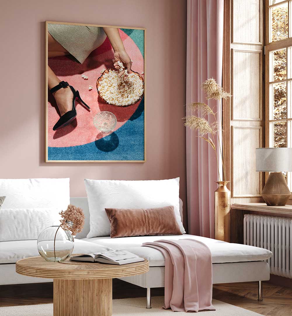 Transform your space with MOVIE NIGHT I, FASHION POSTERS featuring chic abstract art and stylish decor elements.