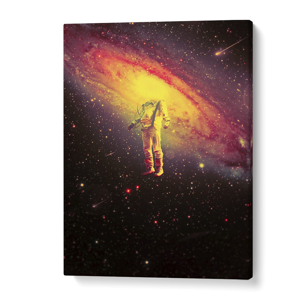 Mr. Galaxy By Francis Minoza Astronaut & Nasa Paintings, Space Art Prints Artwork in Gallery Wrap
