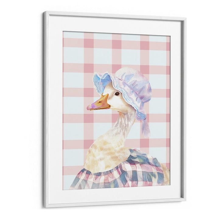 Mrs. Ping I Kids Art Artwork in White Frame With Mount