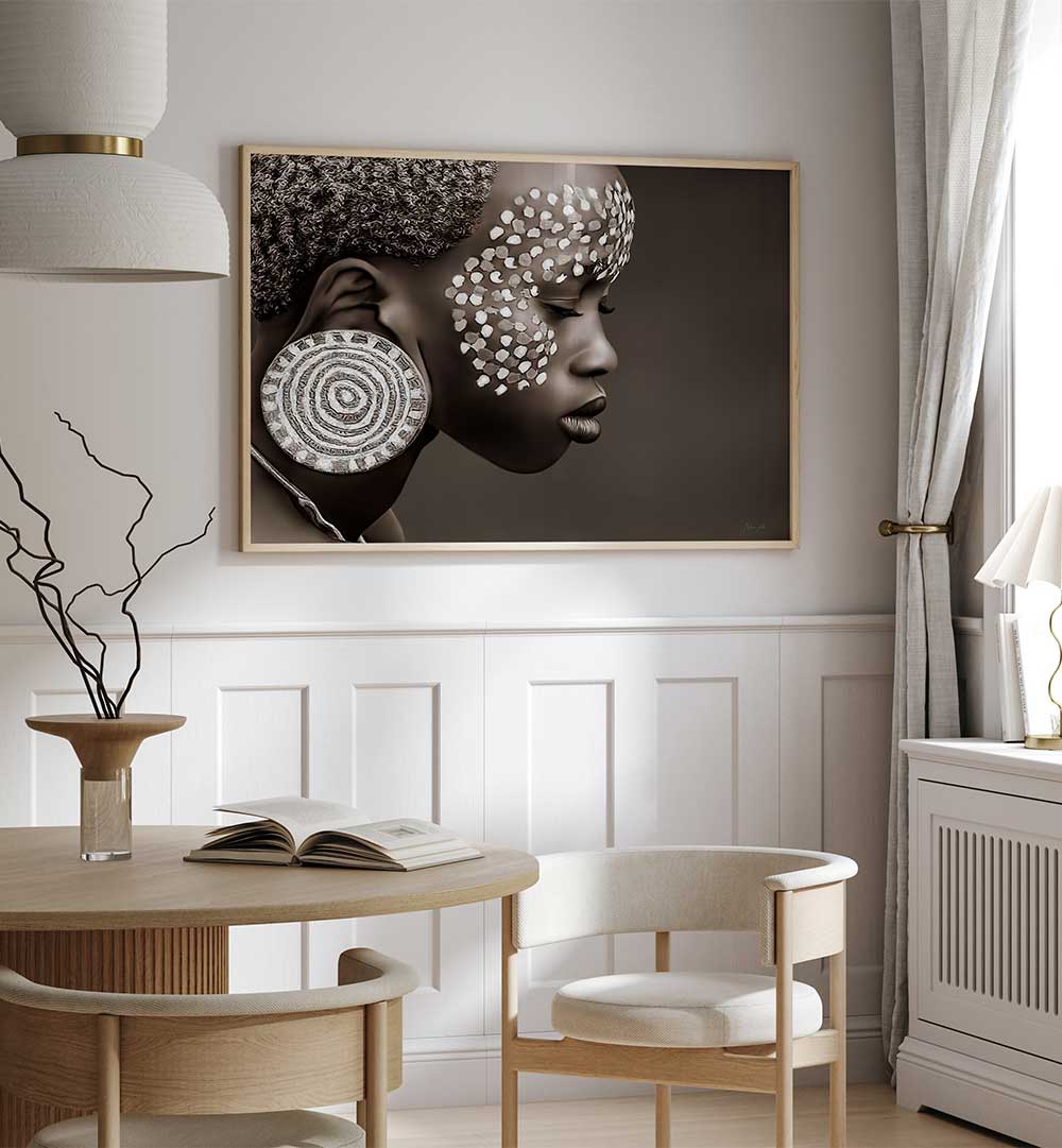 Elegant MURSI GIRL, PORTRAITS showcasing stunning artistry and emotional depth in home decor.