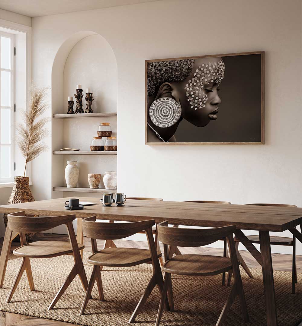 Stunning MURSI GIRL, PORTRAITS showcasing unique beauty and emotional depth in modern decor. Perfect for art lovers.