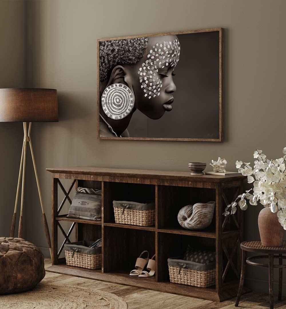 Elegant MURSI GIRL, PORTRAITS artwork showcasing intricate detailing and emotional depth, perfect for your home decor.