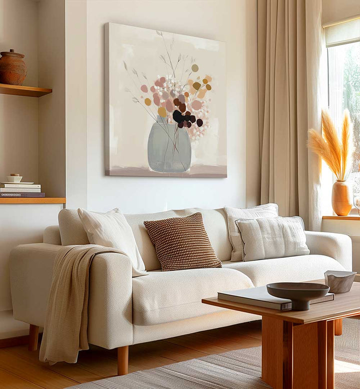 MUTED BLOOMS , FLORAL FLOWER PAINTINGS