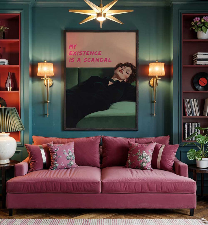 MY EXISTENCE IS A SCANDAL , ALTERED ART PRINTS