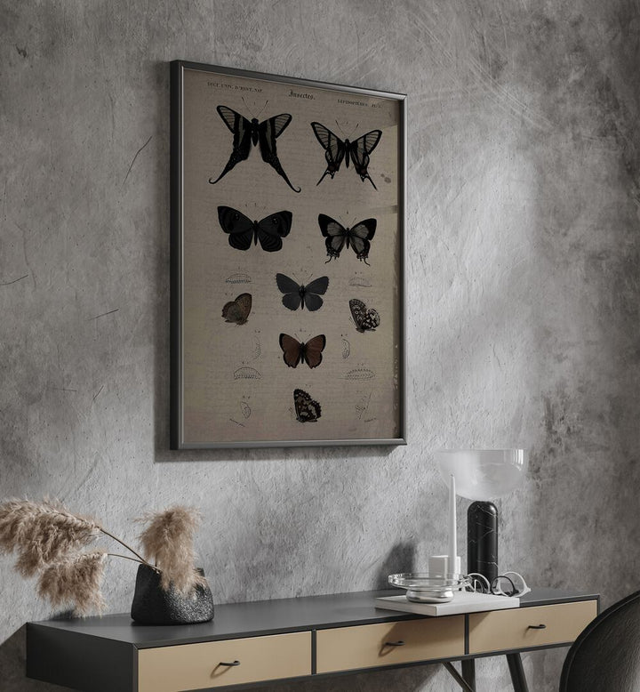 MYSTICAL MOTHS WINGS OF NIGHT'S EMBRACE , GOTHIC ART PRINTS