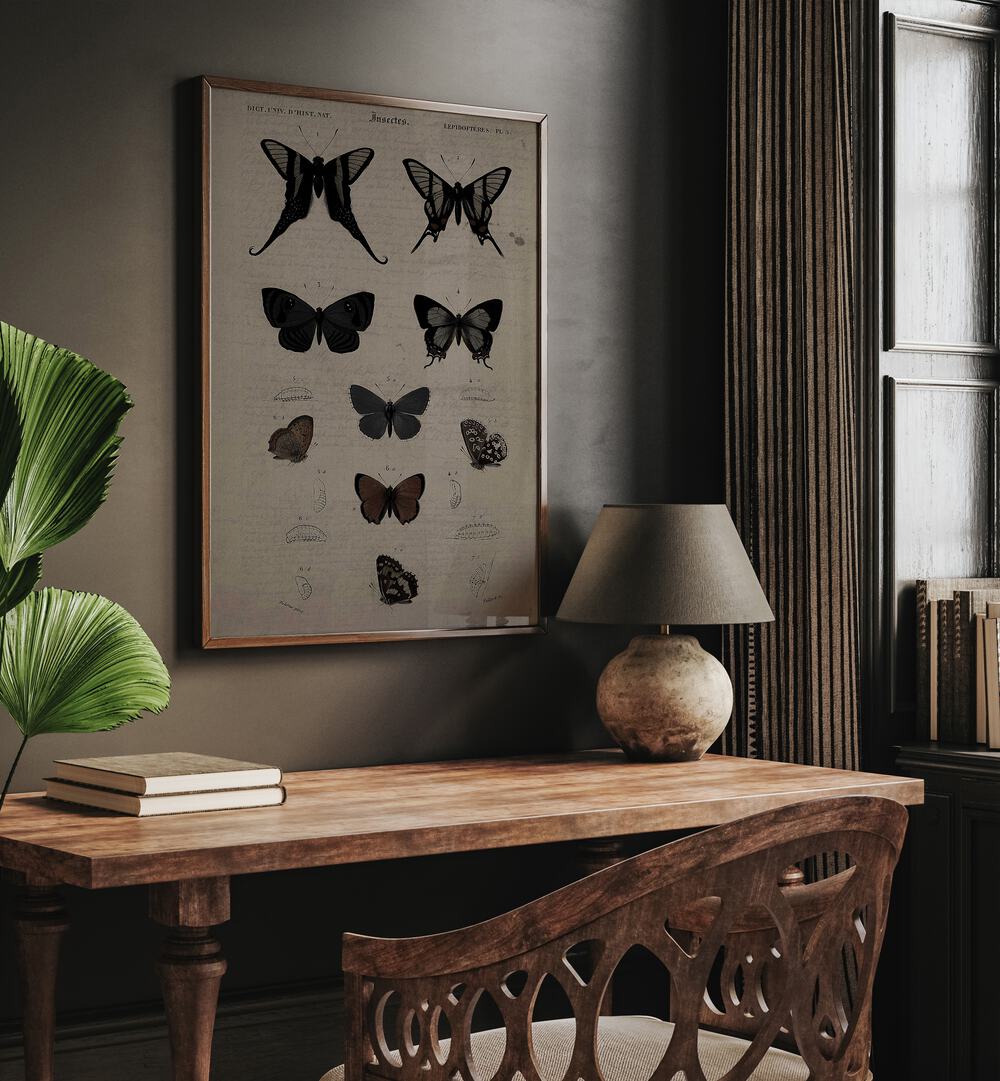 MYSTICAL MOTHS WINGS OF NIGHT'S EMBRACE , GOTHIC ART PRINTS