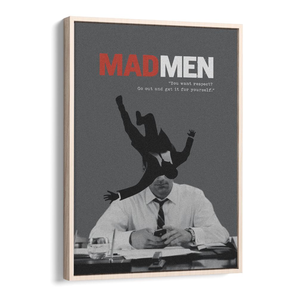 Mad Men By Grishma Korjani Movie Posters in Oak Wood Floater Frame