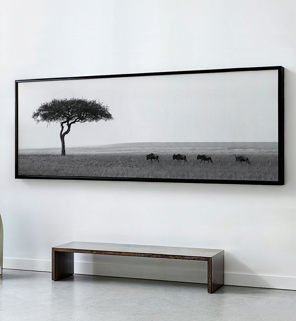 MARCHING PEACEFULLY , PANORAMIC ART