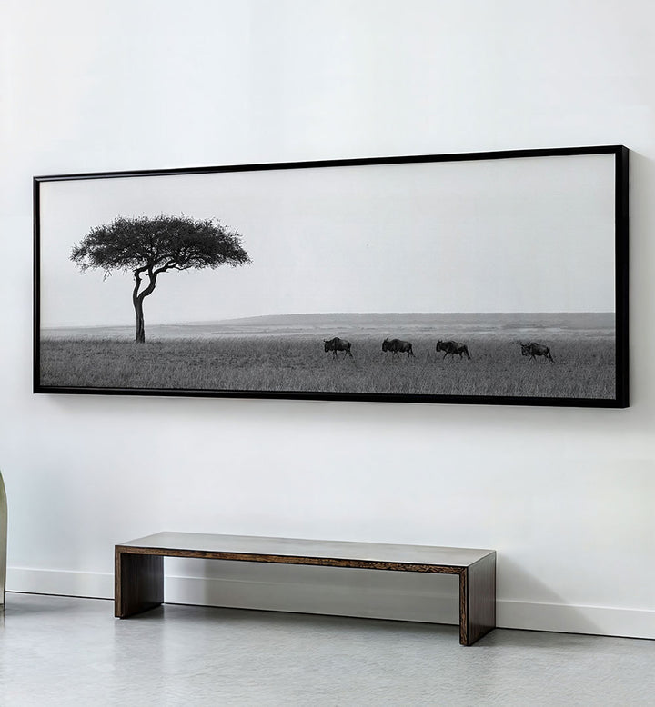 MARCHING PEACEFULLY , PANORAMIC ART