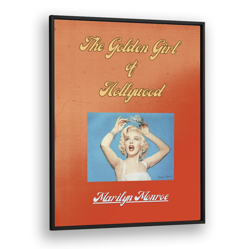 Marilyn Monroe By Grishma Korjani Movie & Music Posters in Black Plain Frame