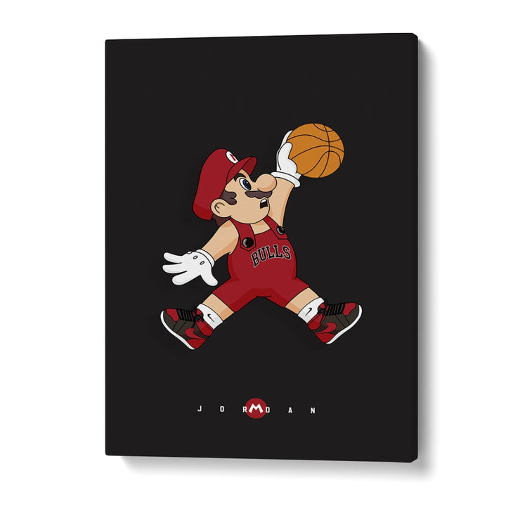 Mario X Basketball Comic Wall Art Comic Posters in Gallery Wrap