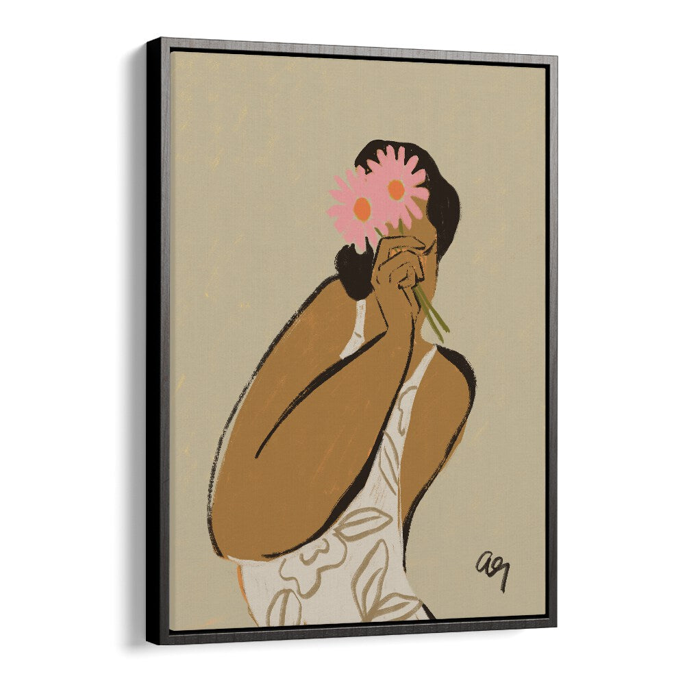 Mask By Arty Guava Wall Art Prints in Black Floater Frame