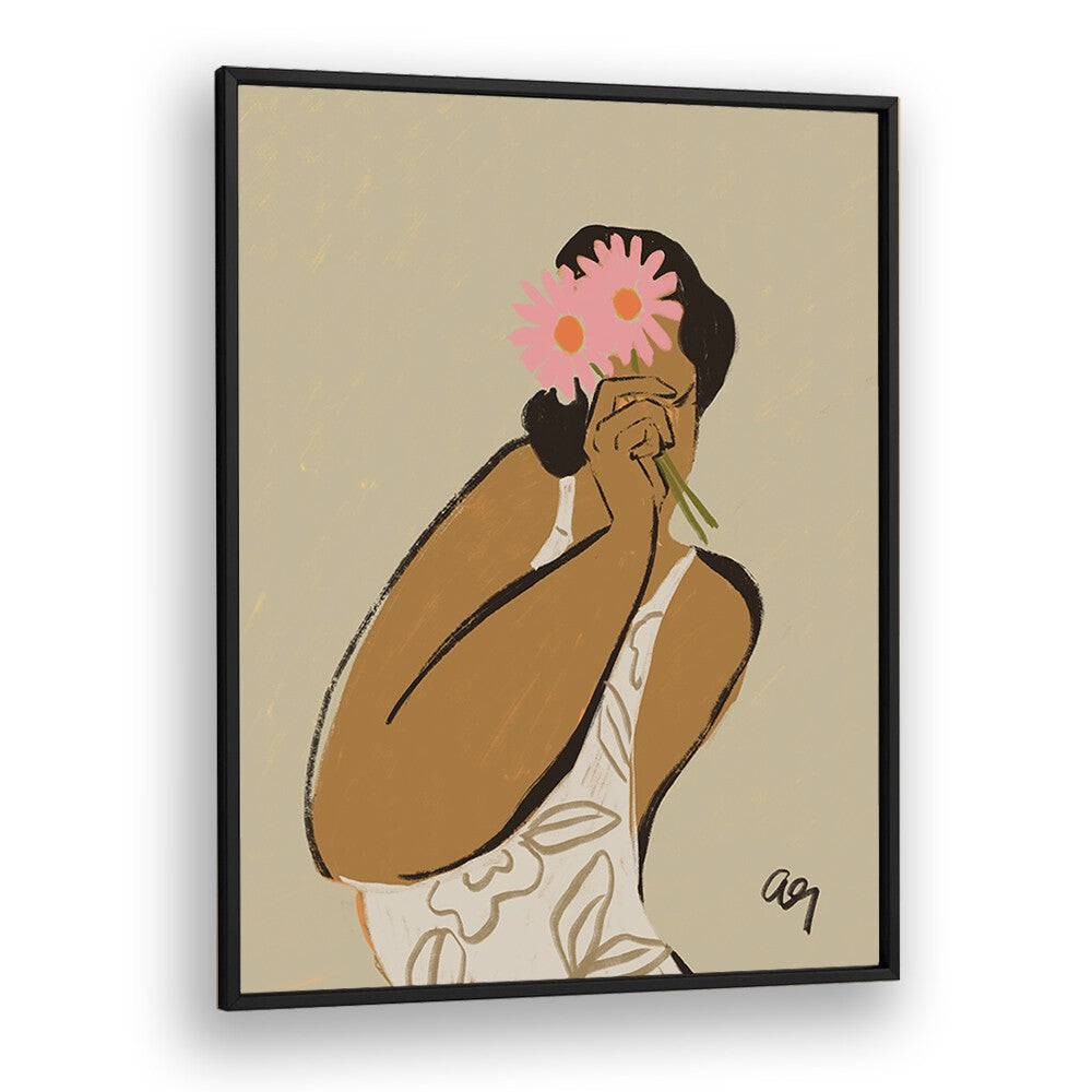 Mask By Arty Guava Wall Art Prints in Black Plain Frame