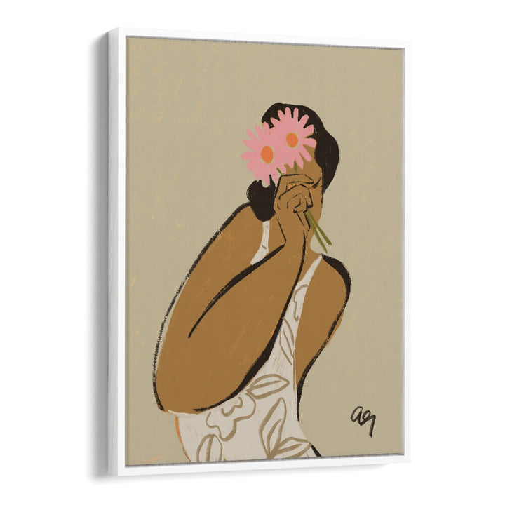 Mask By Arty Guava Wall Art Prints in White Floater Frame