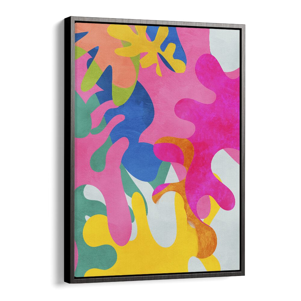 Matisse Inspired Cut Out By Ana Rut Bre Landscape Art Prints in Black Floater Frame