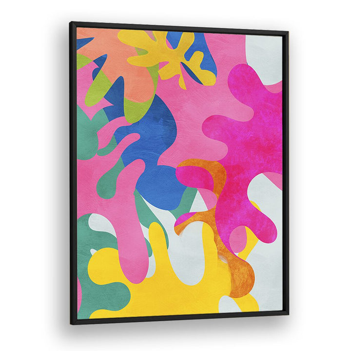 Matisse Inspired Cut Out By Ana Rut Bre Landscape Art Prints in Black Plain Frame