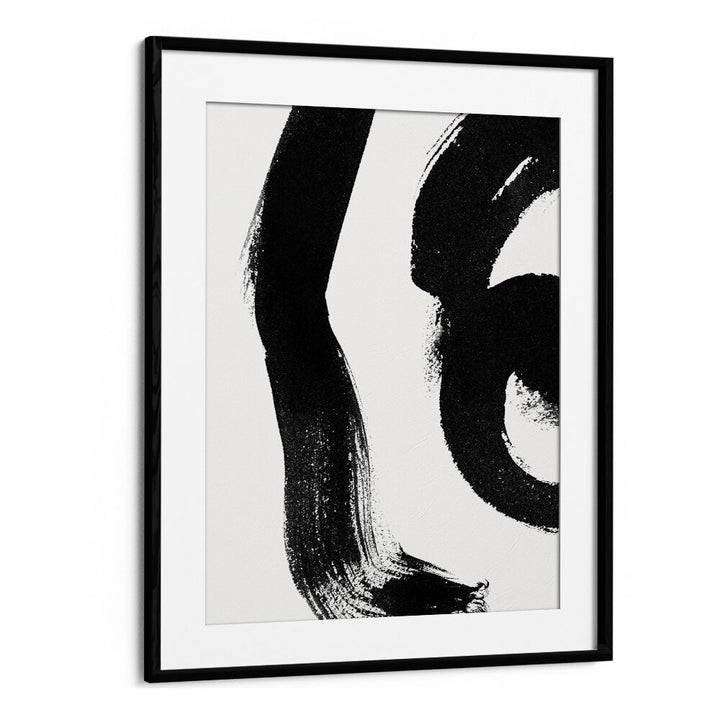 Maybe Abstract Paintings Abstract Art Prints in Black Frame With Mount