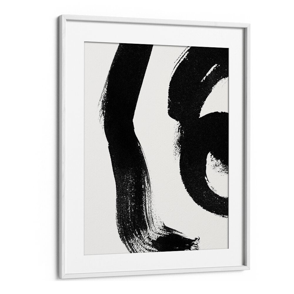 Maybe Abstract Paintings Abstract Art Prints in White Frame With Mount