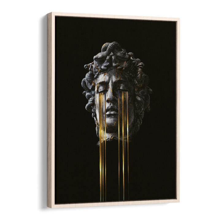 Mds By Frank Moth Surreal Art Prints Surrealism in Oak Wood Floater Frame