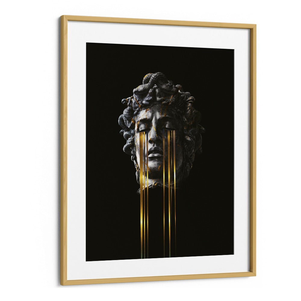 Mds By Frank Moth Surreal Art Prints Surrealism in Oak Wood Frame With Mount