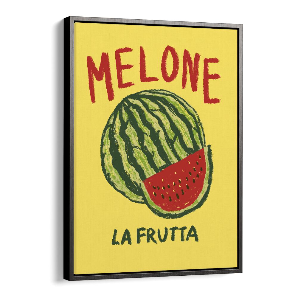 Melone Lafrutta by Studio Dolci Kitchen Art Prints in Black Floater Frame