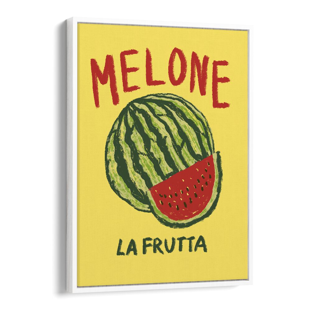 Melone Lafrutta by Studio Dolci Kitchen Art Prints in White Floater Frame