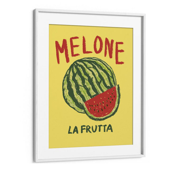 Melone Lafrutta by Studio Dolci Kitchen Art Prints in White Frame With Mount