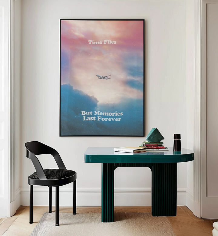 Typography poster featuring "But Memories Last Forever" quote, perfect for home décor and inspiration. MEMORIES LAST FOREVER, QUOTES.