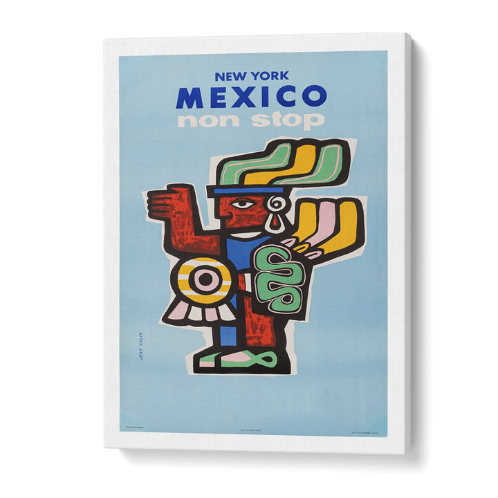 Mexico II Retro Vintage Travel Vintage Travel Posters in Gallery Wrap